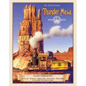 Thunder Mesa travel poster