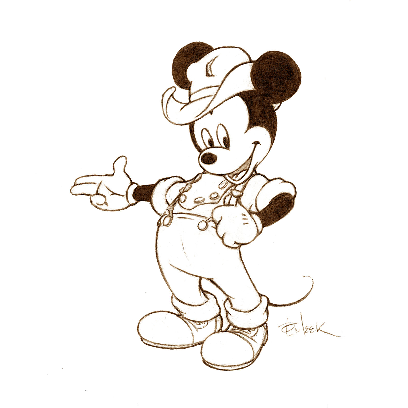 Mickey Mouse sketch